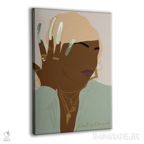 تابلو دکوراتیو عمه یخی اثر دستینی دارسل - نمای پرسپکتیو محصول