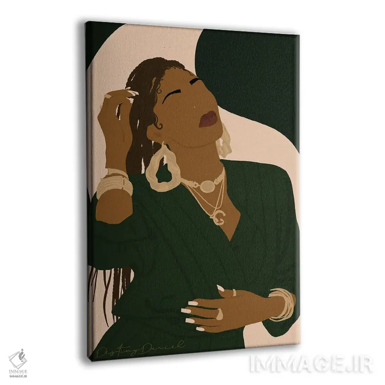 تابلو دکوراتیو پرنده طلایی اثر دستینی دارسل - نمای پرسپکتیو محصول