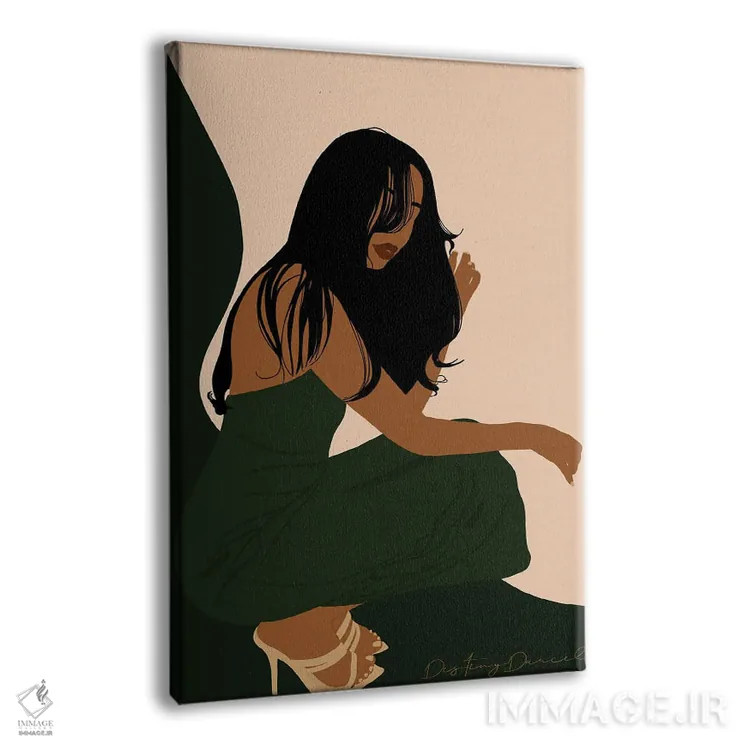 تابلو دکوراتیو لاکسرچی اثر دستینی دارسل - نمای پرسپکتیو محصول