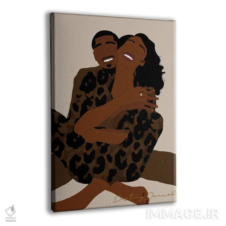 تابلو دکوراتیو دوست داشتن تو آسان است اثر دستینی دارسل - نمای پرسپکتیو محصول