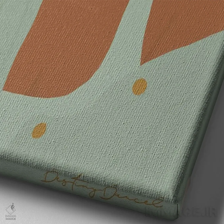 تابلو دکوراتیو ۶۱۳ عزیز اثر دستینی دارسل - نمای نزدیک بافت بوم