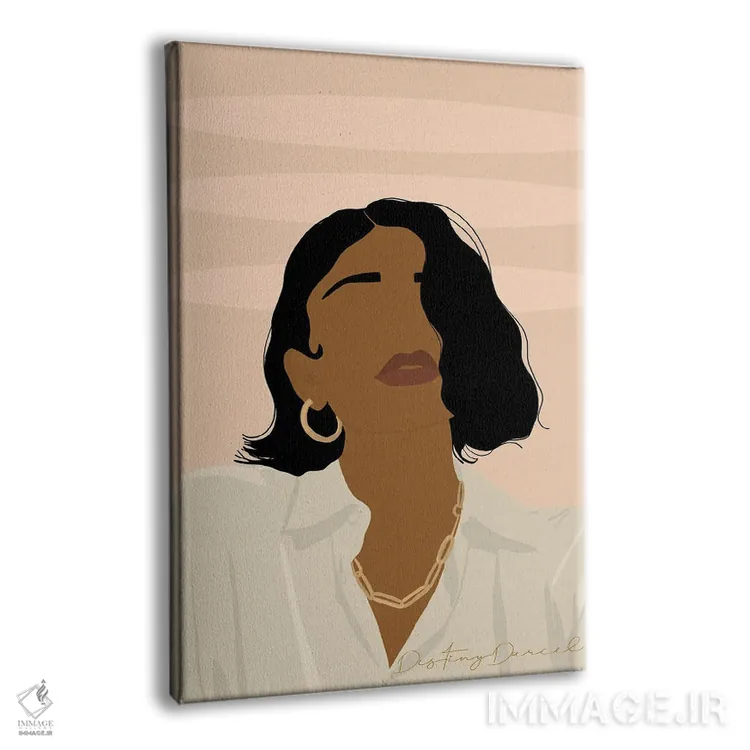 تابلو دکوراتیو زمان حال اثر دستینی دارسل - نمای پرسپکتیو محصول