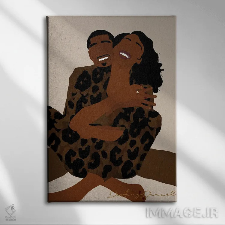 تابلو دکوراتیو دوست داشتن تو آسان است اثر دستینی دارسل - نمای روبهرو روی دیوار