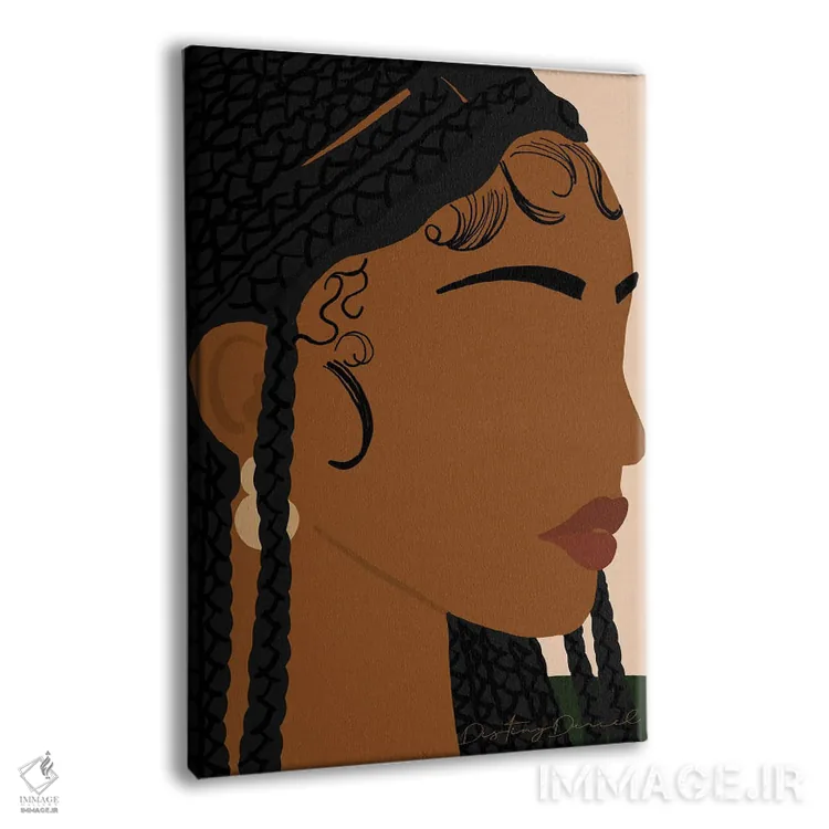 تابلو دکوراتیو بی گره اثر دستینی دارسل - نمای پرسپکتیو محصول