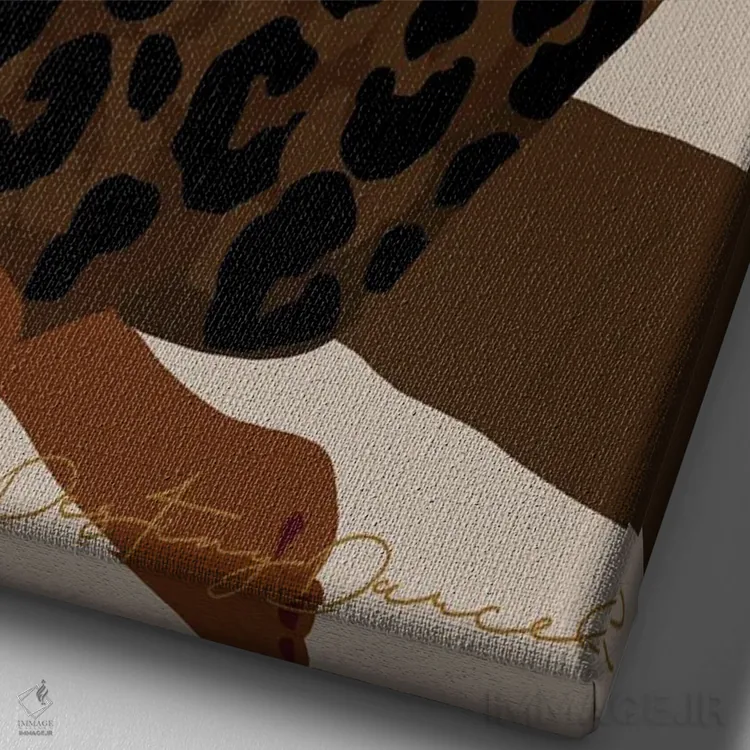 تابلو دکوراتیو دوست داشتن تو آسان است اثر دستینی دارسل - نمای نزدیک بافت بوم