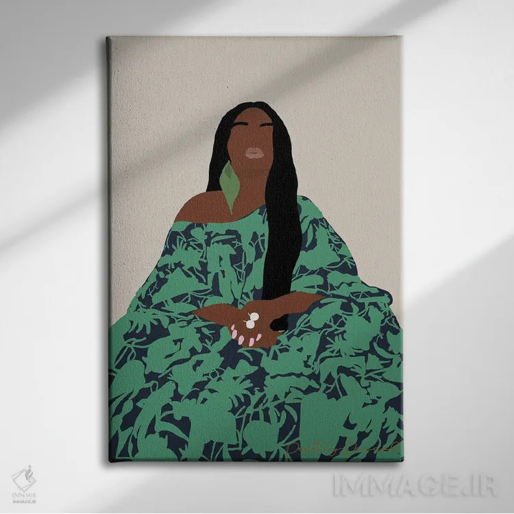 تابلو دکوراتیو سلطنت اثر دستینی دارسل - نمای روبهرو روی دیوار