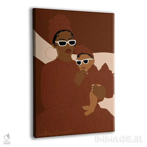 تابلو دکوراتیو هماهنگ با مامان اثر دستینی دارسل - نمای پرسپکتیو محصول