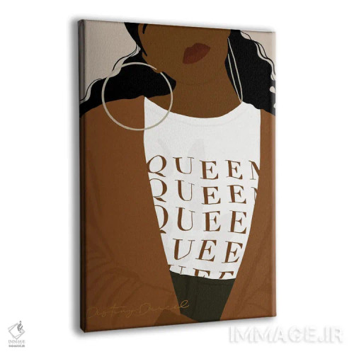 تابلو دکوراتیو ملکه اثر دستینی دارسل - نمای پرسپکتیو محصول