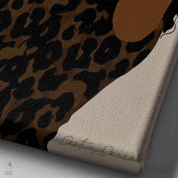 تابلو دکوراتیو احساسات دوشنبه اثر دستینی دارسل - نمای نزدیک بافت بوم