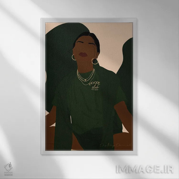 تابلو دکوراتیو کار خوب انجام بده اثر دستینی دارسل - نمای قابدار سفید