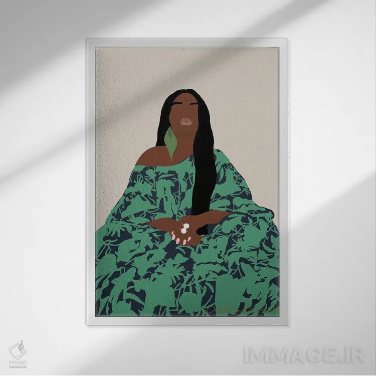 تابلو دکوراتیو سلطنت اثر دستینی دارسل - نمای قابدار سفید