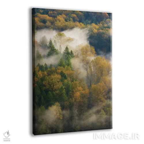 تابلو دکوراتیو درخشش آبشارها اثر داتلیش - نمای پرسپکتیو محصول