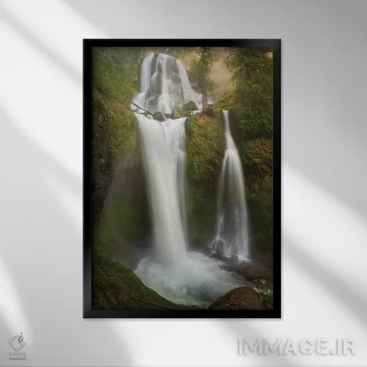 تابلو دکوراتیو نور درخشان اثر داتلیش - نمای قابدار مشکی