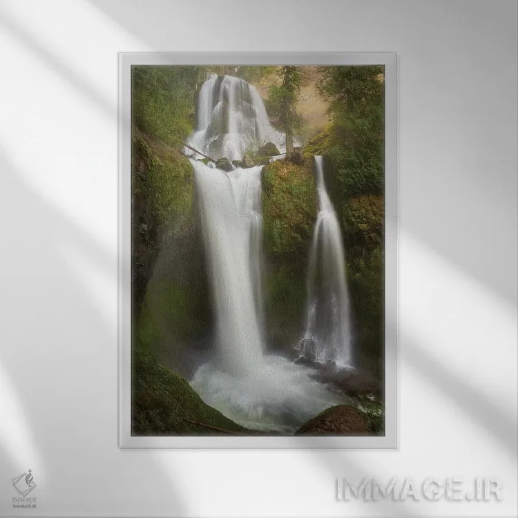 تابلو دکوراتیو نور درخشان اثر داتلیش - نمای قابدار سفید