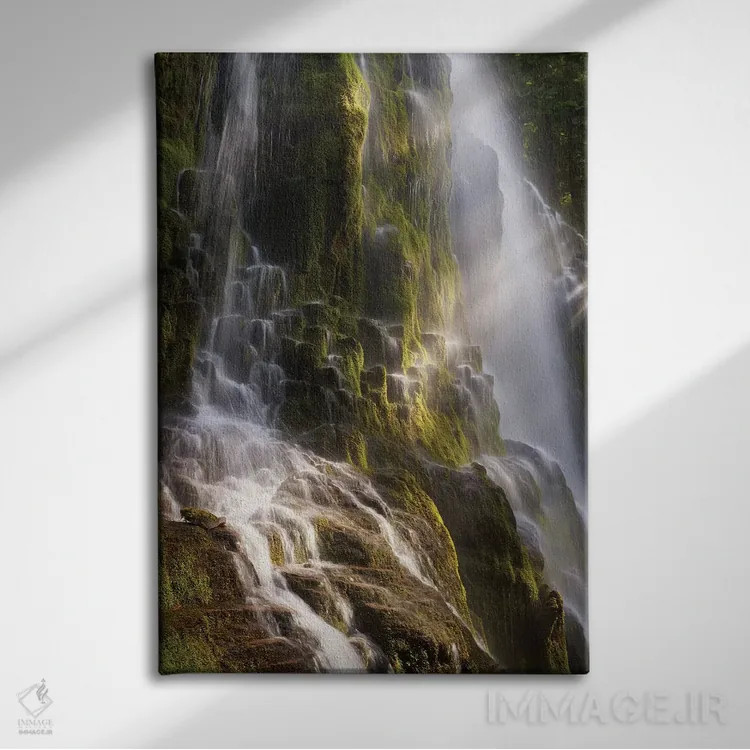 تابلو دکوراتیو پله های پرتو آفتاب اثر داتلیش - نمای روبهرو روی دیوار