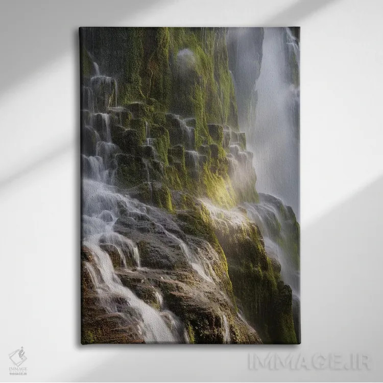 تابلو دکوراتیو پله های نور خورشید اثر داتلیش - نمای روبهرو روی دیوار