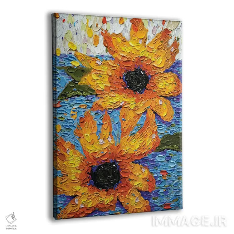 تابلو دکوراتیو گل برای دیزیره اثر دنا تولفسون - نمای پرسپکتیو محصول