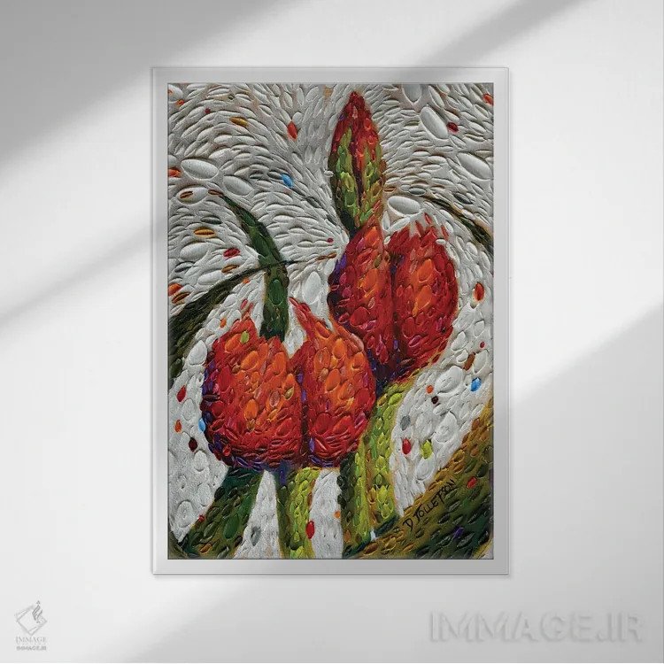 تابلو دکوراتیو دستیابی به خورشید یک اثر دنا تولفسون - نمای قابدار سفید