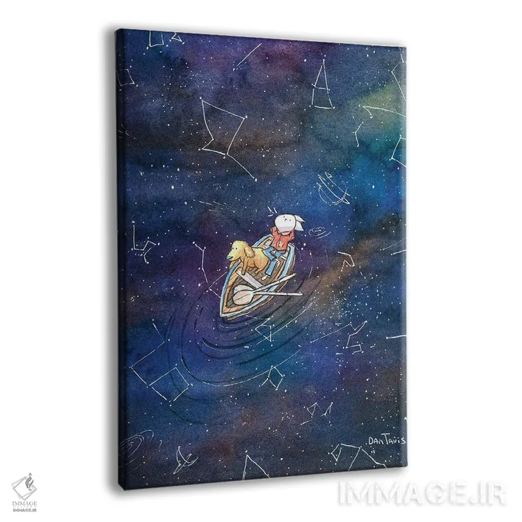 تابلو دکوراتیو خیره شدن به کهکشان اثر دن تاویس - نمای پرسپکتیو محصول