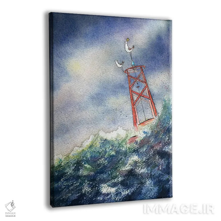 تابلو دکوراتیو پادشاه دریا اثر دن تاویس - نمای پرسپکتیو محصول