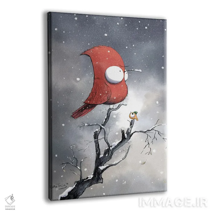 تابلو دکوراتیو همه پرندگان از زمستان استقبال نمی کنند اثر دن تاویس - نمای پرسپکتیو محصول