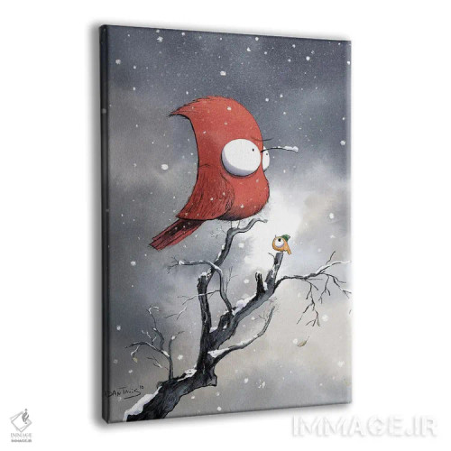 تابلو دکوراتیو همه پرندگان از زمستان استقبال نمی کنند اثر دن تاویس - نمای پرسپکتیو محصول