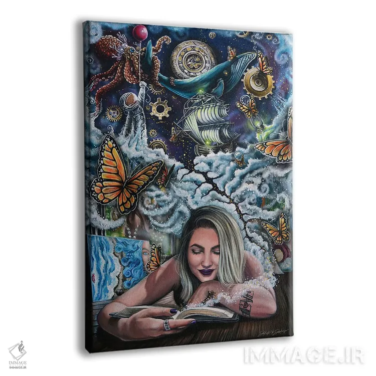 تابلو دکوراتیو پرتره از خود اثر دکوتا دیت ویلر - نمای پرسپکتیو محصول