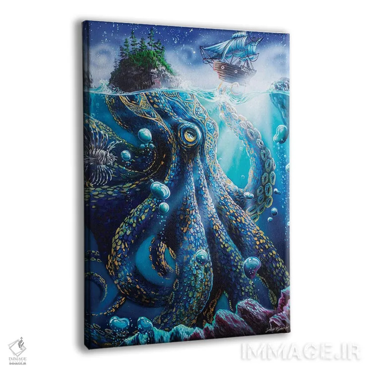 تابلو دکوراتیو آنچه زیر سطح است اثر دکوتا دیت ویلر - نمای پرسپکتیو محصول