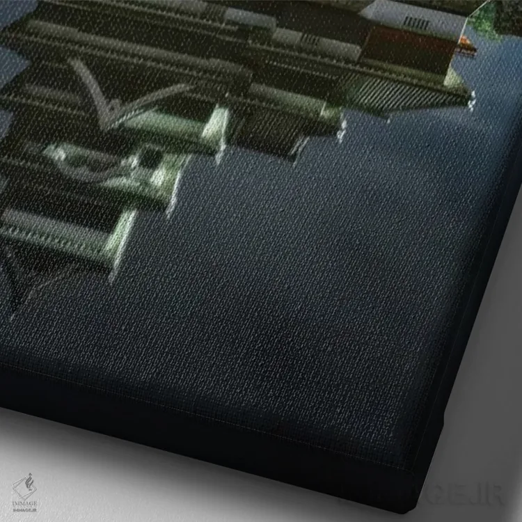 تابلو دکوراتیو قلعه ماتسوموتو نه اثر دایسوکه اوئه ماتسو - نمای نزدیک بافت بوم