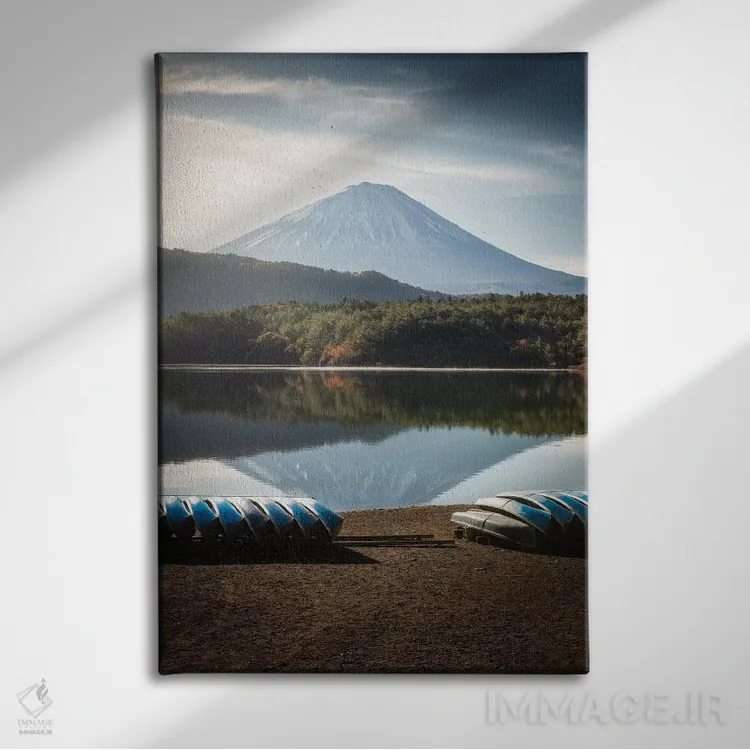 تابلو دکوراتیو کوه فوجی بیست و یکم اثر دایسوکه اوئه ماتسو - نمای روبهرو روی دیوار