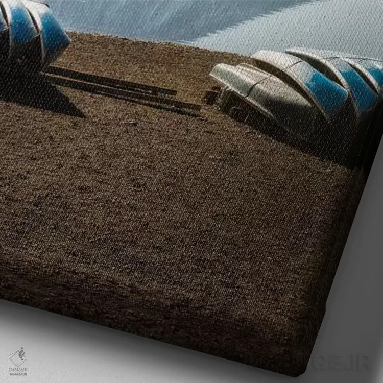 تابلو دکوراتیو کوه فوجی بیست و یکم اثر دایسوکه اوئه ماتسو - نمای نزدیک بافت بوم