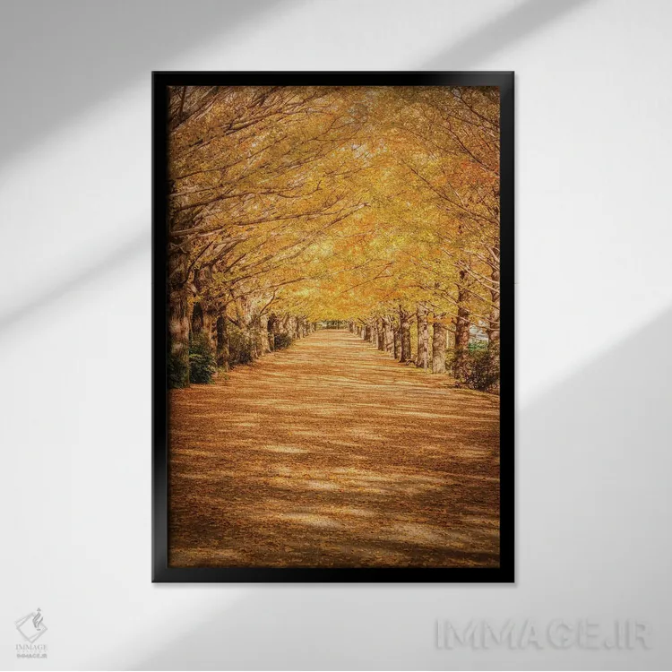 تابلو دکوراتیو کوه فوجی شانزدهم اثر دایسوکه اوئه ماتسو - نمای قابدار مشکی