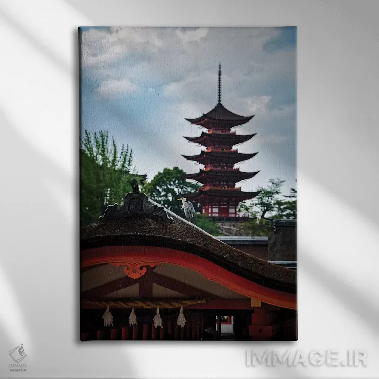 تابلو دکوراتیو تابستان در ژاپن پانزدهم اثر دایسوکه اوئه ماتسو - نمای روبهرو روی دیوار