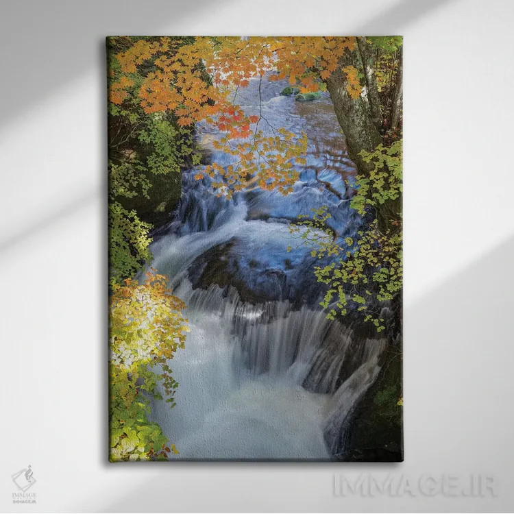 تابلو دکوراتیو پاییز در ژاپن هفده اثر دایسوکه اوئه ماتسو - نمای روبهرو روی دیوار