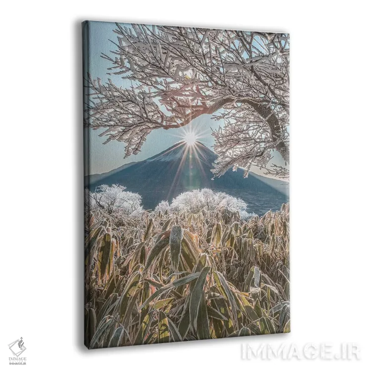 تابلو دکوراتیو کوه فوجی هشت اثر دایسوکه اوئه ماتسو - نمای پرسپکتیو محصول