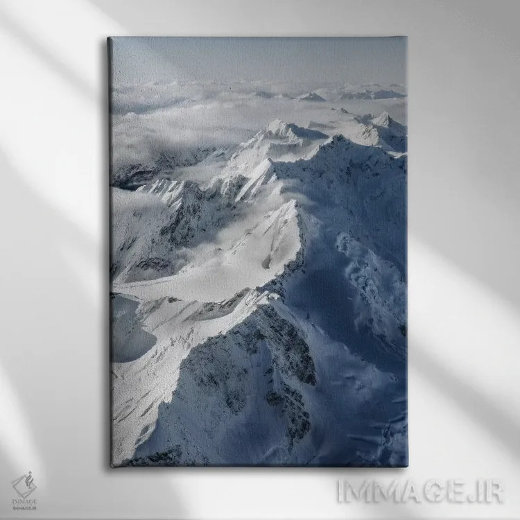 تابلو دکوراتیو آلپ جنوبی، نیوزیلند اثر دایسوکه اوئه ماتسو - نمای روبهرو روی دیوار