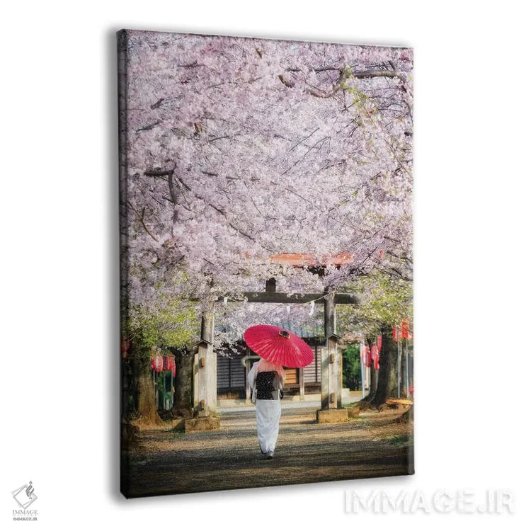 تابلو دکوراتیو بهار در ژاپن دو اثر دایسوکه اوئه ماتسو - نمای پرسپکتیو محصول