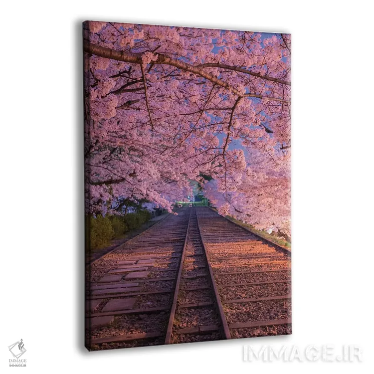 تابلو دکوراتیو بهار در ژاپن هشت اثر دایسوکه اوئه ماتسو - نمای پرسپکتیو محصول