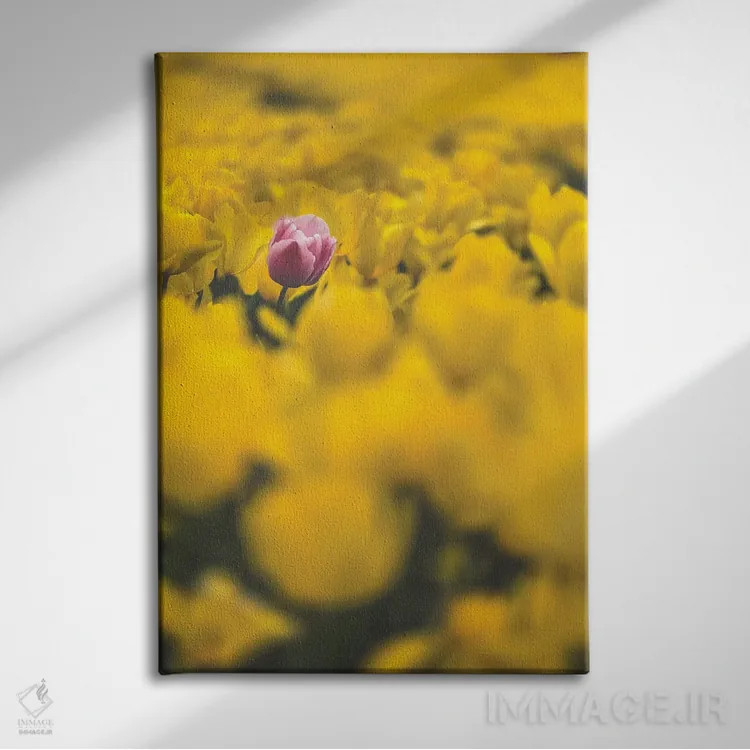 تابلو دکوراتیو بهار در ژاپن چهارده اثر دایسوکه اوئه ماتسو - نمای روبهرو روی دیوار