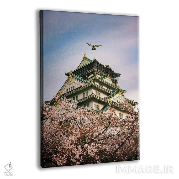 تابلو دکوراتیو بهار در ژاپن هجده اثر دایسوکه اوئه ماتسو - نمای پرسپکتیو محصول