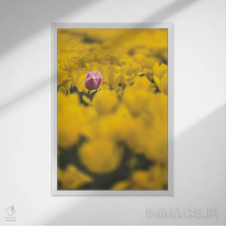 تابلو دکوراتیو بهار در ژاپن چهارده اثر دایسوکه اوئه ماتسو - نمای قابدار سفید