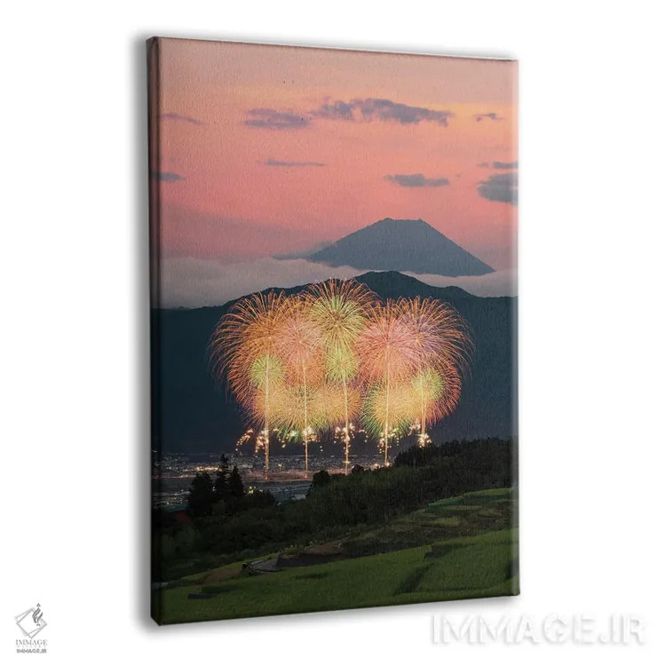 تابلو دکوراتیو تابستان در ژاپن پنج اثر دایسوکه اوئه ماتسو - نمای پرسپکتیو محصول