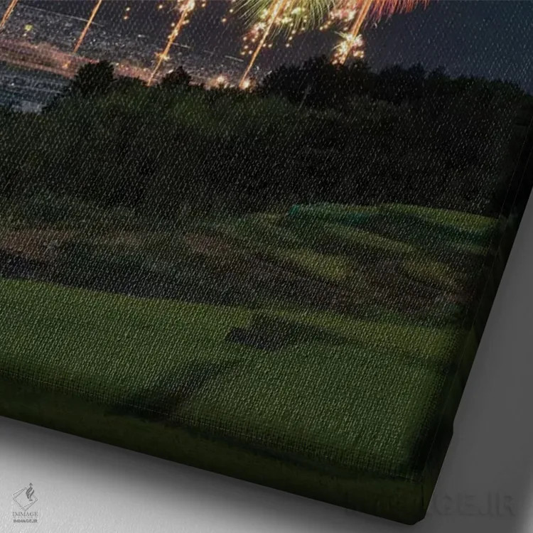 تابلو دکوراتیو تابستان در ژاپن پنج اثر دایسوکه اوئه ماتسو - نمای نزدیک بافت بوم