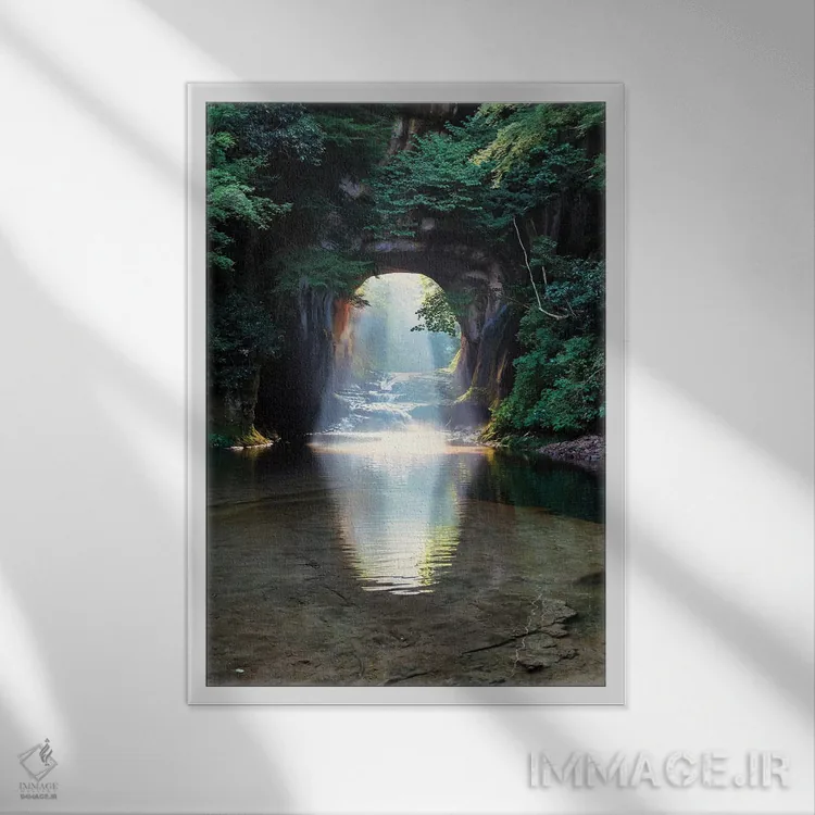 تابلو دکوراتیو تابستان در ژاپن هفت اثر دایسوکه اوئه ماتسو - نمای قابدار سفید