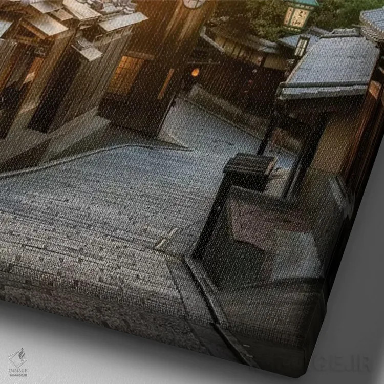 تابلو دکوراتیو تابستان در ژاپن هشت اثر دایسوکه اوئه ماتسو - نمای نزدیک بافت بوم