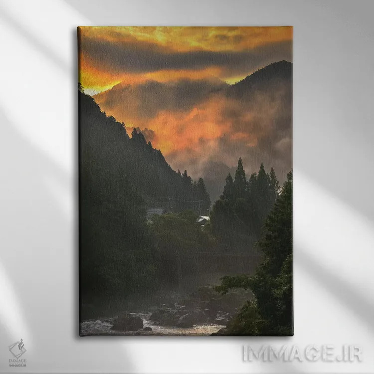 تابلو دکوراتیو تابستان در ژاپن یازده اثر دایسوکه اوئه ماتسو - نمای روبهرو روی دیوار