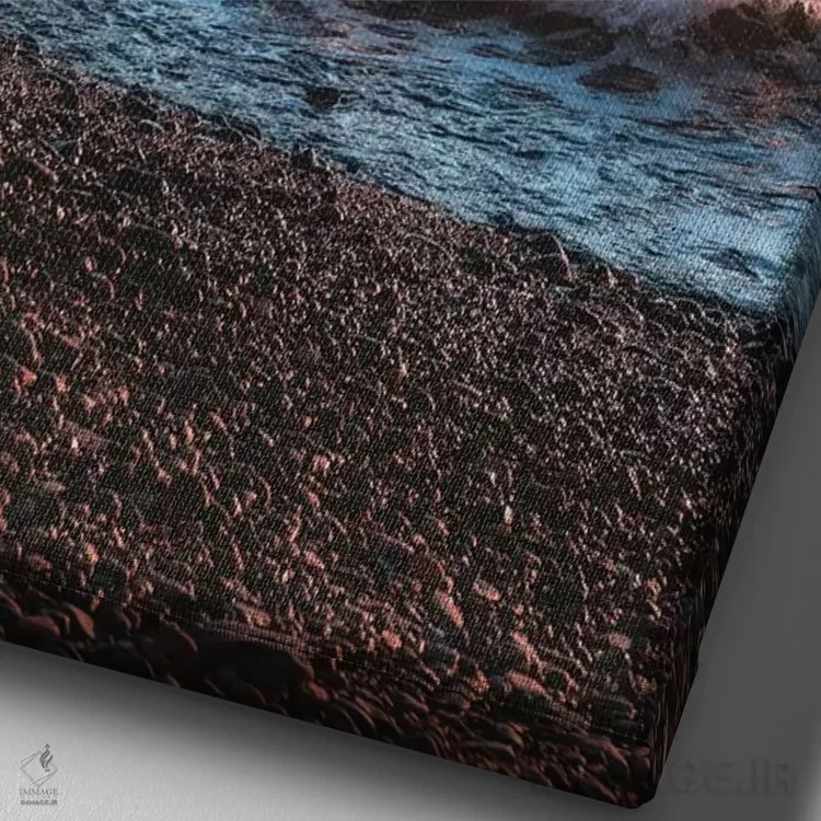 تابلو دکوراتیو توریی ژاپن یک اثر دایسوکه اوئه ماتسو - نمای نزدیک بافت بوم