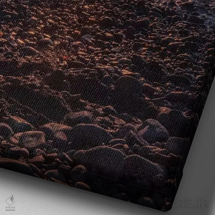 تابلو دکوراتیو توریی ژاپن دو اثر دایسوکه اوئه ماتسو - نمای نزدیک بافت بوم