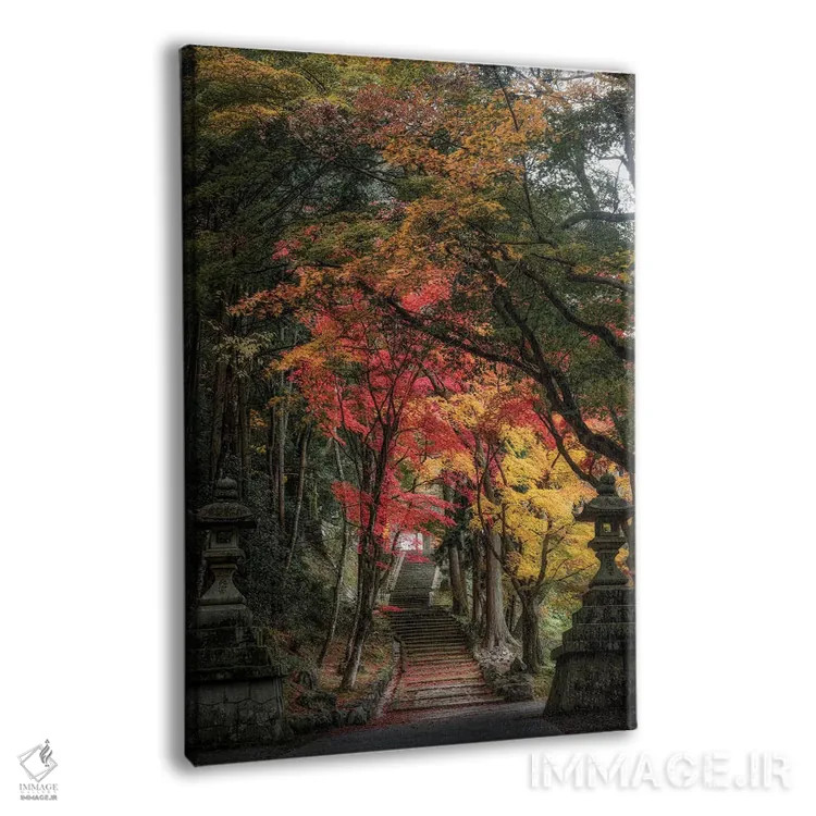 تابلو دکوراتیو پاییز در ژاپن بیست و ششم اثر دایسوکه اوئه ماتسو - نمای پرسپکتیو محصول