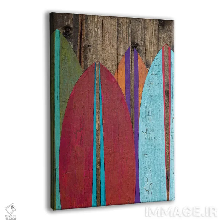 تابلو دکوراتیو عصر اوآهو اثر آلیشیا دان - نمای پرسپکتیو محصول